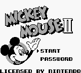 Mickey Mouse II (Japan) Title Screen